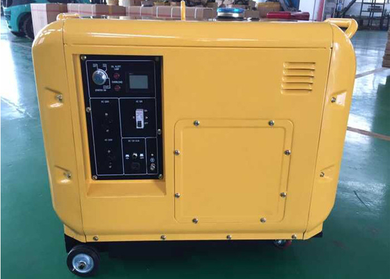 6kva geradores portáteis pequenos amarelos Genset elétrico 3000rpm 3600rpm
