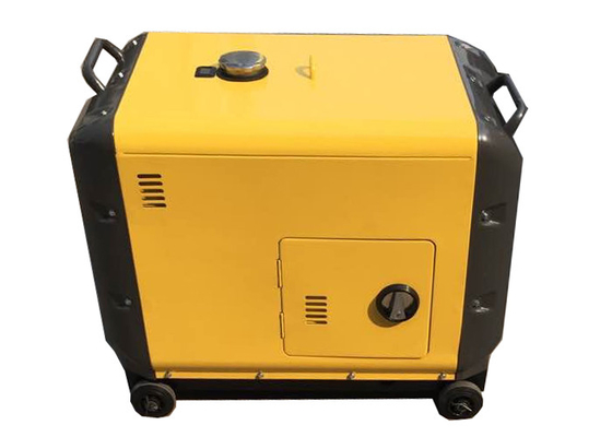 CE amarelo dos geradores portáteis pequenos da geração de 5.5kva Electric Power