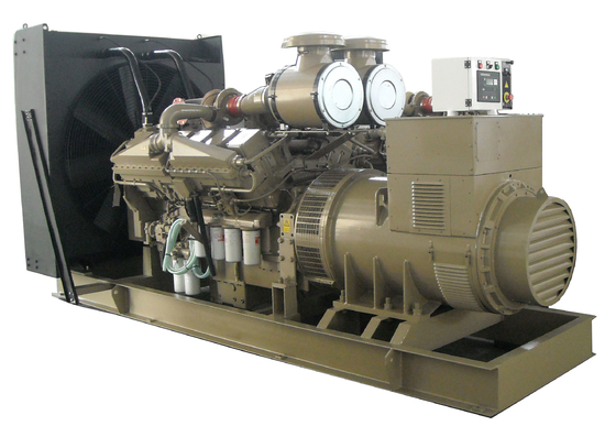 tipo silencioso estação elétrica KTA50-GS8 do gerador diesel de 1500KVA Cummins