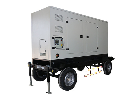 Poder diesel 100KVA 80kw da taxa do grupo de gerador do reboque móvel durável do uso