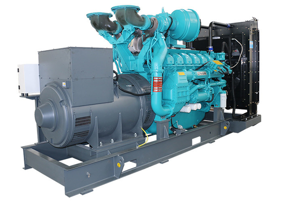 Tipo água diesel gerador de refrigeração 1250KVA à prova de som/1000KW do recipiente