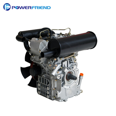 a água de 20HP 14KW refrigerou o cilindro 4 do motor diesel 2V80 dois - afague a elevação da eficiência