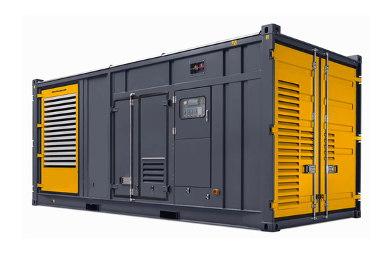 qualidade  12 Cylinder Water Cooled 1200kw 1500kva Container Diesel Generator Set fábrica