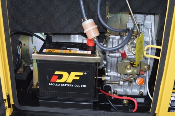 5.5KW começo bonde diesel portátil pequeno dos geradores 3000rpm ultra quieto