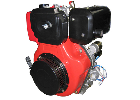 Os motores diesel do elevado desempenho da cor vermelha 1 ar do cilindro refrigeraram o começo elétrico